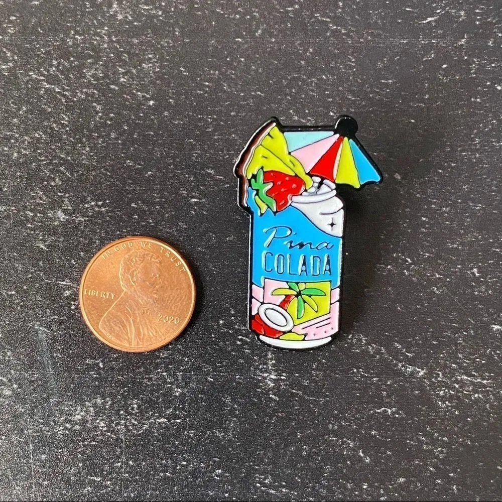 Piña Colada Enamel Pin/ Brooch